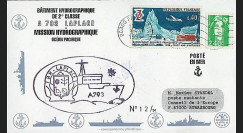 91NAV-FR28 : 1994 - Pli naval 'Bâtiment hydrographique A793 LAPLACE'
