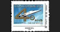 CO-RET41N : 2009 : TPP '40 ans 1er vol Concorde 001' - Monde 20g