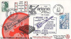 AR 16L : 1983 - FDC Kourou 'Ariane L06 - sat. ECS-1 & AMSAT-PIIIB'