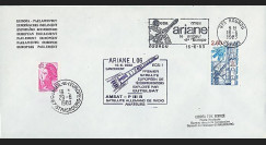 AR 16LA : 1983 - FDC Kourou 'Ariane L06 - sat. ECS-1 & AMSAT-PIIIB'