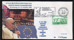 CE40-II type1 : 1988 Le Pape Jean-Paul II au Conseil de l'Europe
