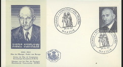 BEL10 : 1967 - FDC Belgique 1er Jour TP Robert Schuman