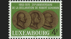 LUX12 : 1975 - Timbre-poste Luxembourg '25 ans Déclaration Schuman'