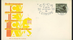 CECA5 : 1958 - FDC Luxembourg '8e anniversaire de la CECA'