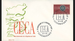 CECA8 : 1961 - FDC Luxembourg '10e anniversaire de la signature de la CECA'