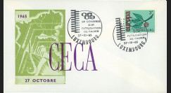 CECA10 : 1965 - FDC Luxembourg 'CECA - 2e Congrès sur l'utilisation de l'Acier'