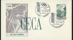 CECA11 : 1966 - FDC Luxembourg 'CECA - 3e Congrès sur l'utilisation de l'Acier'