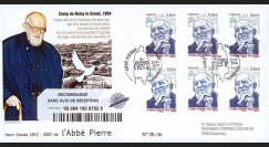 ABP5R : 2010 - FDC RECO Premier Jour TP 'Abbé Pierre' - oblitération Esteville