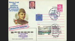 PE306-FR2 : 1995 - EP 'Délégation française - 50 ans Victoire 1945' - Affrt URSS-Russie