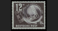 ZS60 : 1949 - TP 12+3Pf 'Journée du Timbre' - Zone soviétique d'Occ. en Allemagne