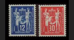 ZS61-62 : 1949 - TP 12 & 30Pf 'Journée des Postiers' - Zone soviétique d'Occ. en Allemagne