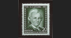 DDR146 : 1954 - 1 valeur DDR '225e anniversaire de l'écrivain Gotthold Ephraim Lessing'