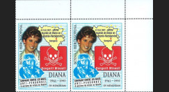BOSN97V : 1997 - Vignettes 'Diana - Campagne de lutte contre les mines anti-personnel'
