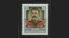 DDR163 : 1954 - 1 valeur DDR '1er anniversaire de la mort de Staline'