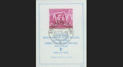 DDR4BF : 1954 - Bloc-feuillet non-dentelé 'Journée du Timbre - Berlin 1954'