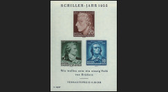 DDR6BF : 1955 - Bloc DDR '150e anniversaire de la mort du poète Friedrich von Schiller'