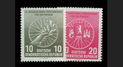 DDR246-247 : 1956 - 2 valeurs DDR '9e course cycliste internationale de la Paix'