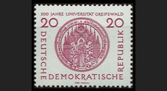 DDR266 : 1956 - 1 valeur DDR '5e centenaire de l'Université de Greifswald'