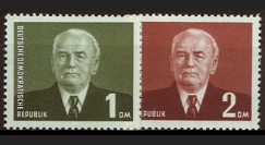 DDR78-79 : 1953 - 2 val. DDR 'Wilhelm Pieck