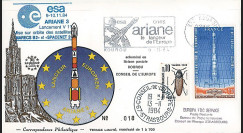 AR 23L-T1 : 1984 - FDC Ariane V11 sat. SPACENET 2 & MARECS B2 - affrt Salon aéronautique