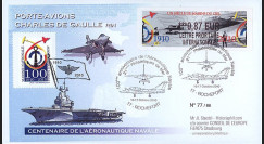 AERONAV10-2R : 2010 - Pli “100 ans Aéronautique Navale - PA de Gaulle” - Rochefort