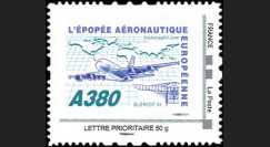 A380-104N50 : 2010 - TPP France "A380 - Épopée aéronautique eur." / Lettre prio 50g