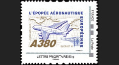 A380-108N50 : 2010 - TPP France "A380 vers l'Amérique et Blériot XI" / Lettre prio 50g