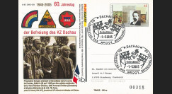 LIB05-DA : 2005 - Entier Postal ALLEMAGNE "60 ans Libération du camp de DACHAU"