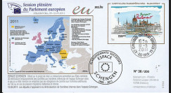 PE603 : 2011 - FDC Parlement européen "Débat réintroduction frontières internes dans l'Espace Schengen"