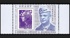 DEB11-3PT5 : 2011 - Porte-timbre Marianne olive "SHAEF 1944 Supreme Commander : Général Dwight David Eisenhower"