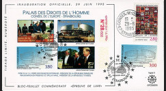 CE46-DH : 06-1995 - FDC Conseil de l'Europe "Inauguration Palais des Droits de l'Homme"