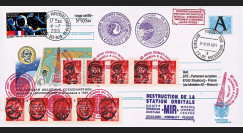 MIR01-D : 2001 - Entier Postal RUSSIE "Destruction de la Station spatiale MIR"
