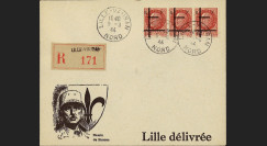 13W2-FR05 : 1944 - Enveloppe patriotique RECO "de Gaulle