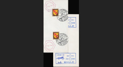 AV-0128 : 1947 - Fragment de Lettre FRANCE "Epreuve Aérienne TOUR DU CADRAN"