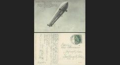 ZP-0102 : 1908 - CP ALLEMAGNE "Nouveau Dirigeable Zeppelin LZ4 dans le ciel"