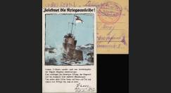 W1-AL0137 : 1918 - CP ALLEMAGNE "Emprunt de Guerre pour les U-Boot"