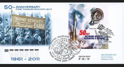 GAGARIN11-8 : 2011 - FDC RUSSIE "Youri GAGARINE - 50 ans 1er Homme dans l'Espace"