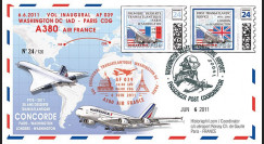 A380-134 : 2011 - FFC USA "Airbus A380 Air France - 1er Vol AF039 Washington-Paris"