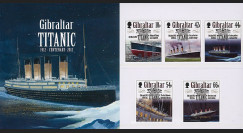 TITA12-GIB-N : 2012 - GIBRALTAR (GB) Série de 5 valeurs "1912-2012 Titanic Centenary"