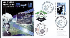 VA205L-T2 : 2011 - FDC Kourou "ARIANE 5 Vol 205 - ATV3 Edoardo Amaldi" - TPP Espace