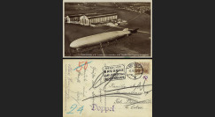 LZ127-061 : 1932 - CP ALLEMAGNE "Atterrissage du Graf Zeppelin LZ127 à Friedrichshafen"
