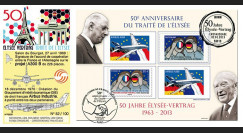 PE629 : 2013 - FDC 1er Jour France-Allemagne "50 ans Traité Elysée" - Airbus A380