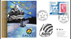 VS03L : 2012 - FDC Kourou "SOYOUZ Vol N°03 - 2 satellites IOV de la constellation Galileo"