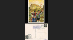 W2-AL0909 : 1938 - CP Propagande "Congrès de Nuremberg - Allemands de toutes régions à Nurmeberg"
