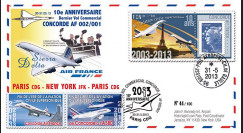 CO-RET52 : 2013 - FFC "10 ans dernier vol Concorde AF002/001 Paris-New York-Paris"