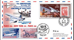CO-RET53 : 2013 - FFC "10 ans dernier vol VIP Concorde AF Paris-New York-Paris"