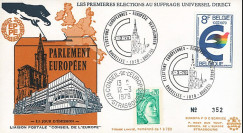 EP4L-T1 : 1979 - FDC BELGIQUE "Premières Élections Européennes au Parlement européen"