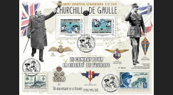 PE675-3V : 2015 - Maxi FDC VARIETE "Expo CHURCHILL & DE GAULLE - 70 ans Victoire"