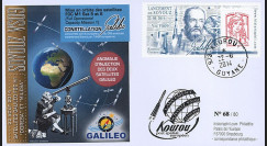 VS09L : 2014 - FDC KOUROU "Fusée SOYOUZ - Vol 9 / Constellation GALILEO - Marianne"