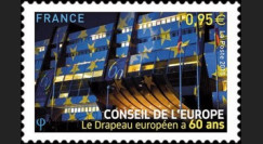 CE66-PJN : 2015 - Timbre de service du Conseil de l'Europe "60 ans du Drapeau européen"